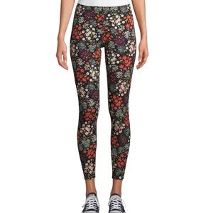 Multicolor Floral Leggings Ankle Length Sz Lg.. 11-13. not for women as listed